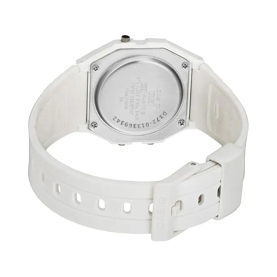 Reloj Digital Casio F-91WB-7ADF Unisex en Acero Color Blanco 2