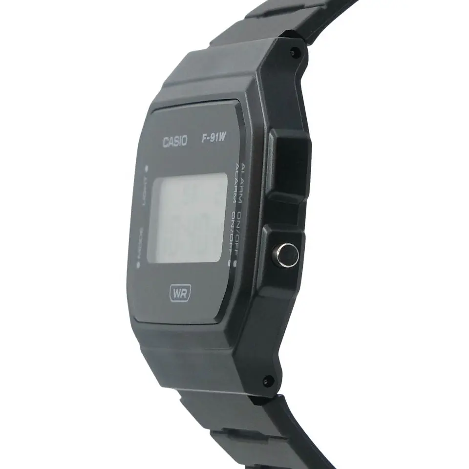 Reloj Digital Casio F-91WB-1ADF Para Hombre en Acero Color Negro 4