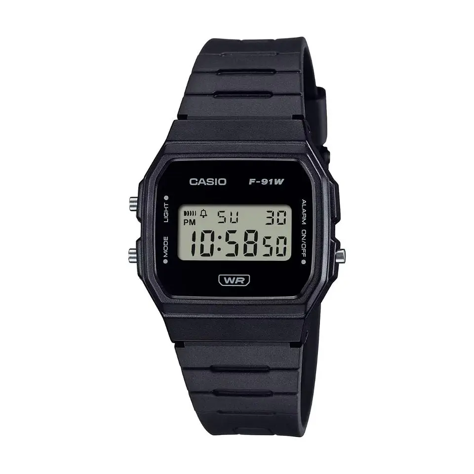 Reloj Digital Casio F-91WB-8ADF Unisex en Acero Color Negro 1
