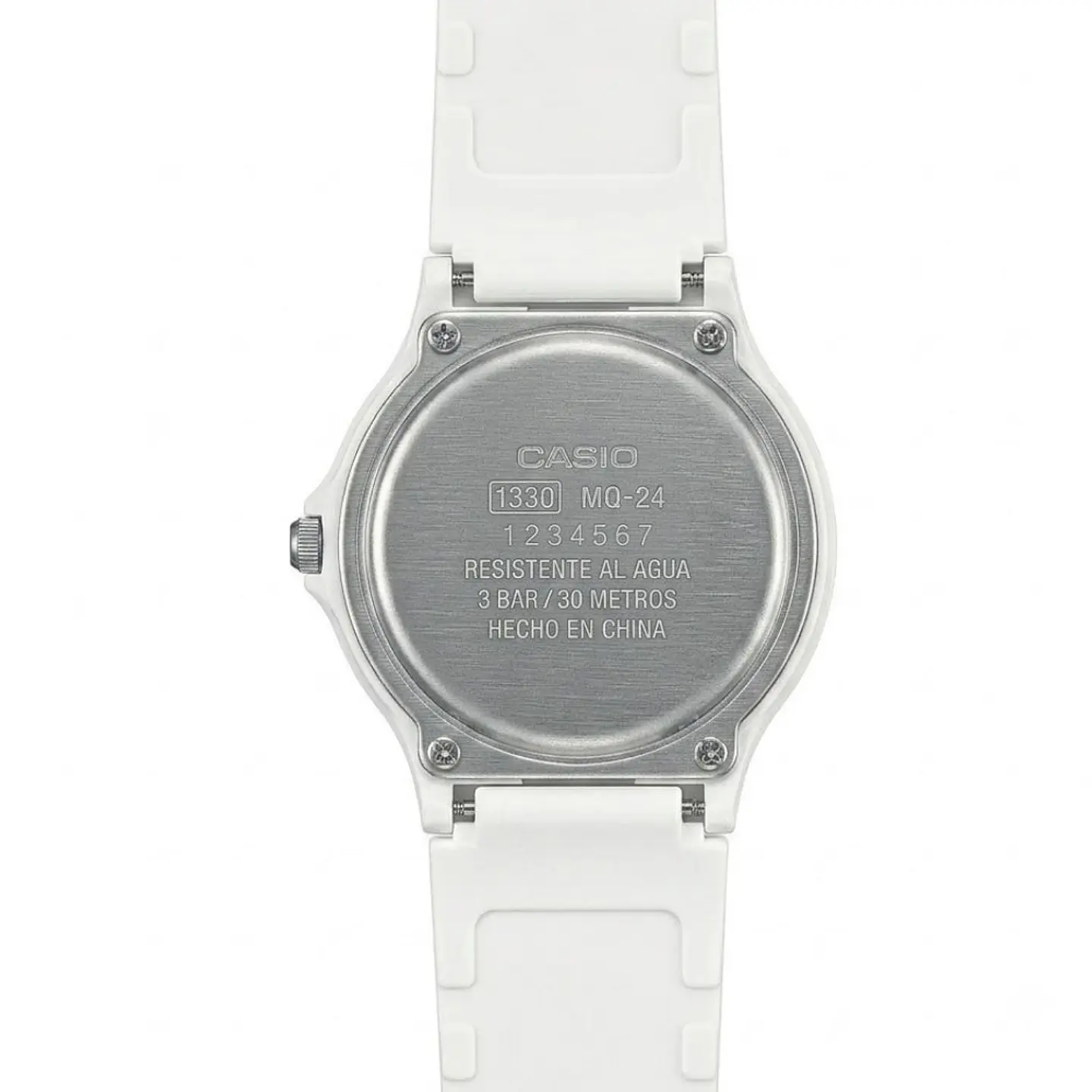 Reloj Analogo Casio MQ-24B-7BDF Para Hombre en Acero Color Blanco 2