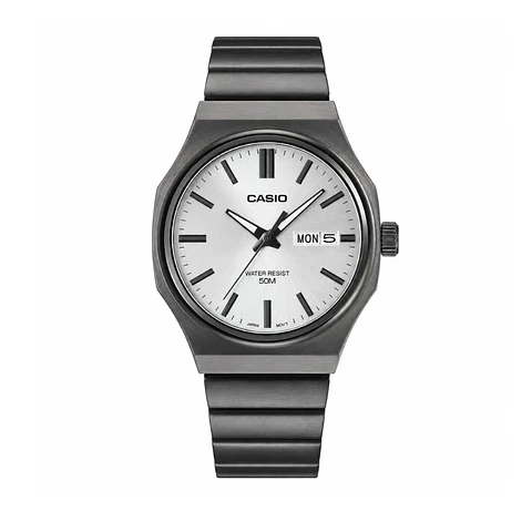 Reloj Analogo Casio MTP-E735B-7AVDF Para Hombre en Acero Color Negro
