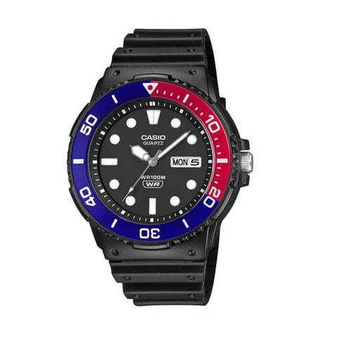 Reloj Analogo Casio MRW-230H-1E2VDF Para Hombre en Resina Color Negro
