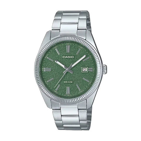 Reloj Analogo Casio MTP-1302DA-3AVDF Para Hombre en Acero Color Plateado