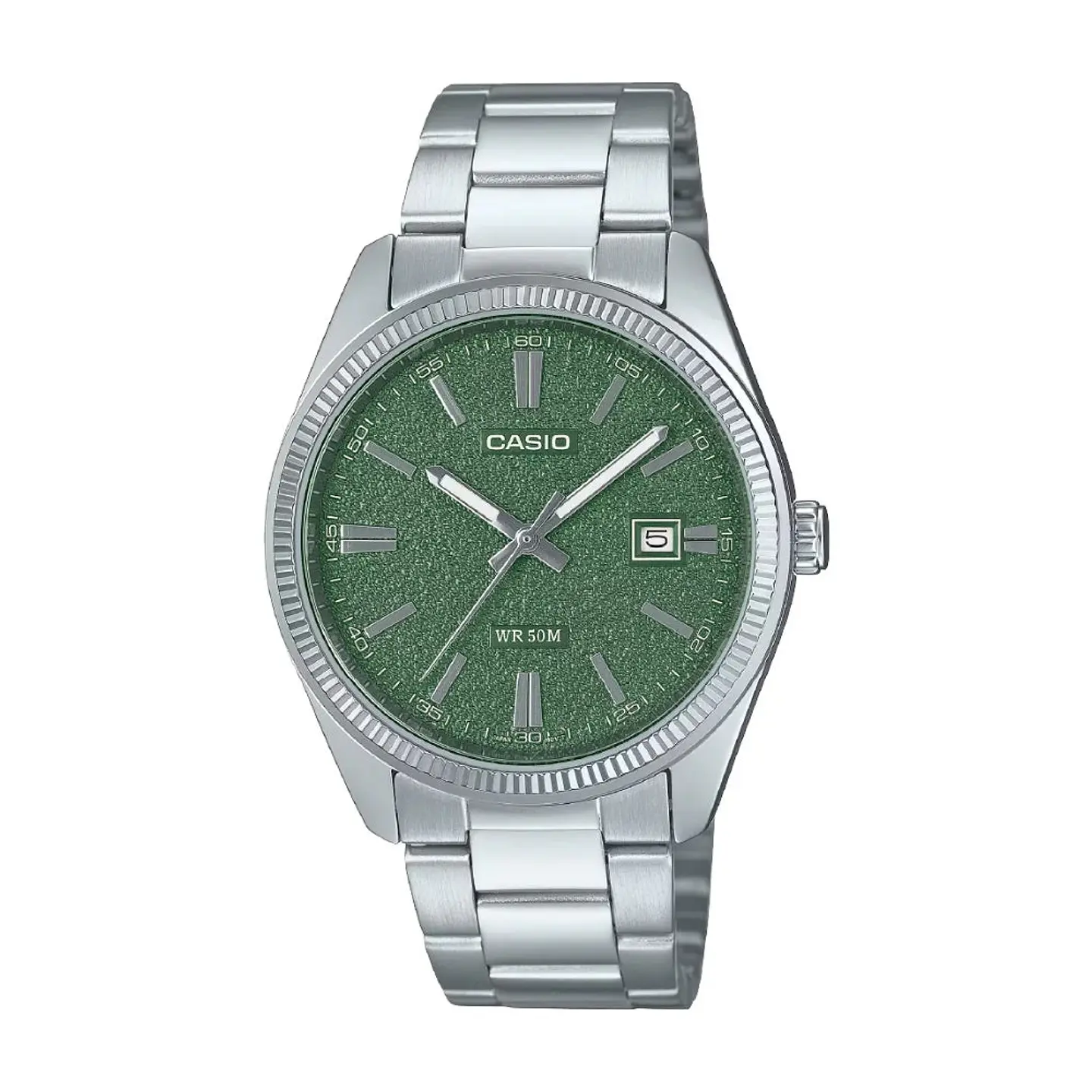 Reloj Analogo Casio MTP-1302DA-3AVDF Para Hombre en Acero Color Plateado 1