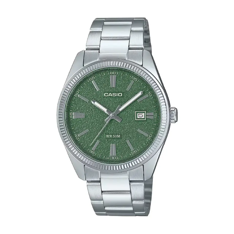 Reloj Analogo Casio MTP-1302DA-3AVDF Para Hombre en Acero Color Plateado 1