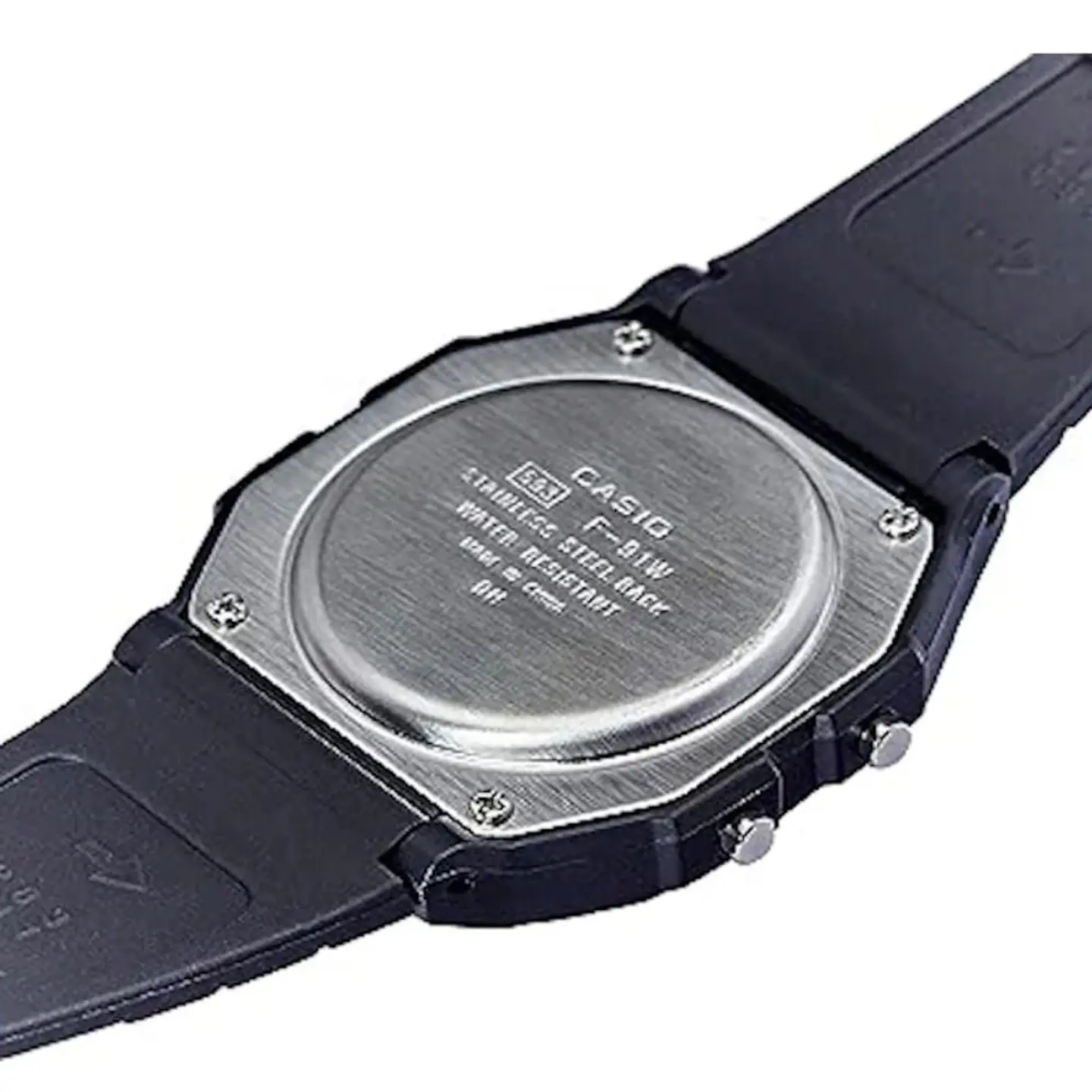 Reloj Digital Casio F-91WB-8ADF Unisex en Acero Color Negro 4