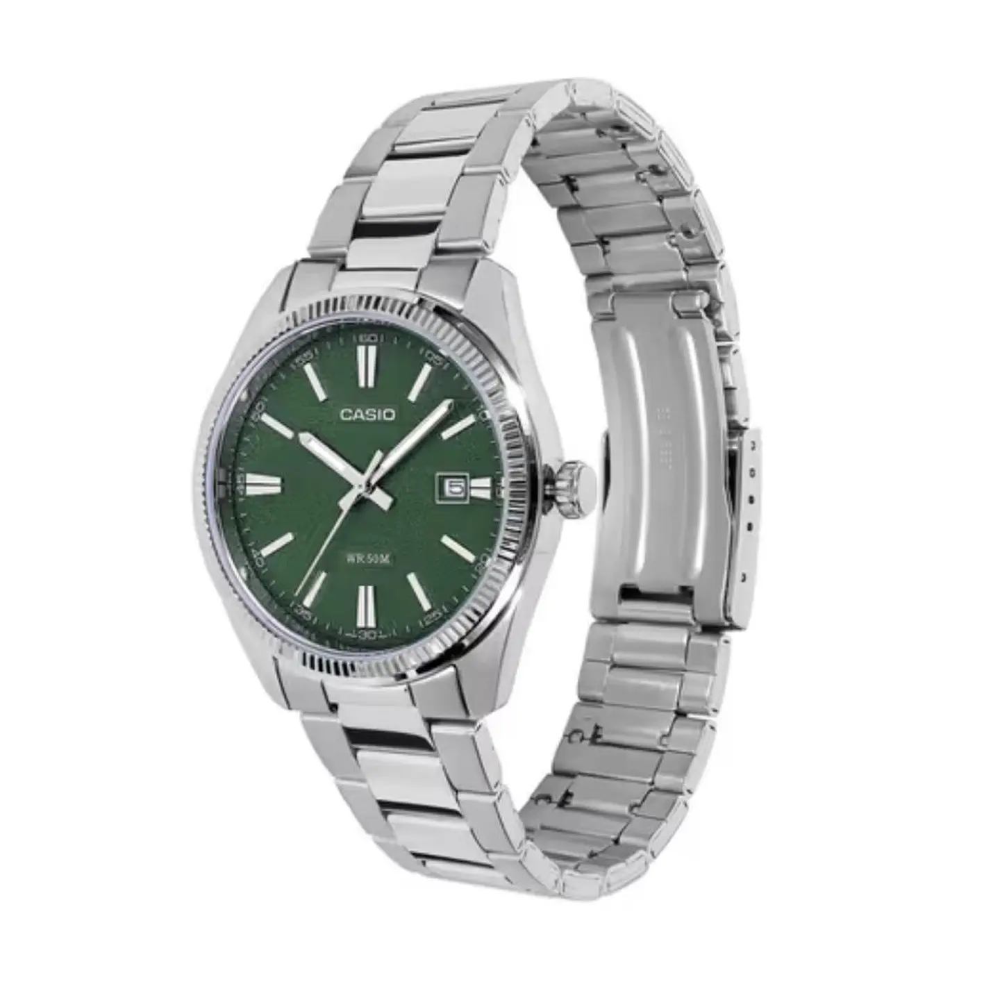 Reloj Analogo Casio MTP-1302DA-3AVDF Para Hombre en Acero Color Plateado 3