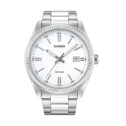 Reloj Analogo Casio MTP-1302DA-7AVDF Para Hombre en Acero Color Plateado