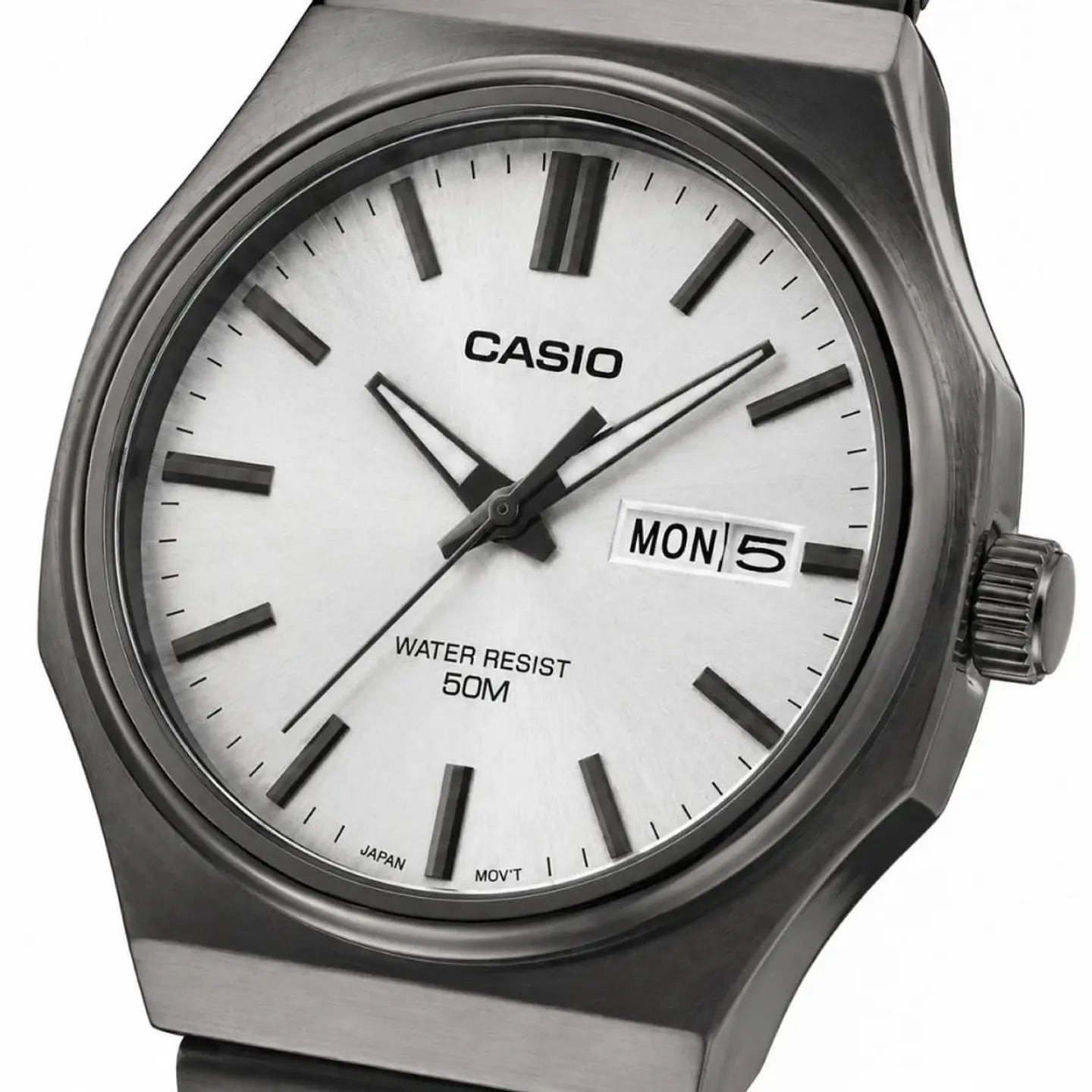 Reloj Analogo Casio MTP-E735B-7AVDF Para Hombre en Acero Color Negro 3