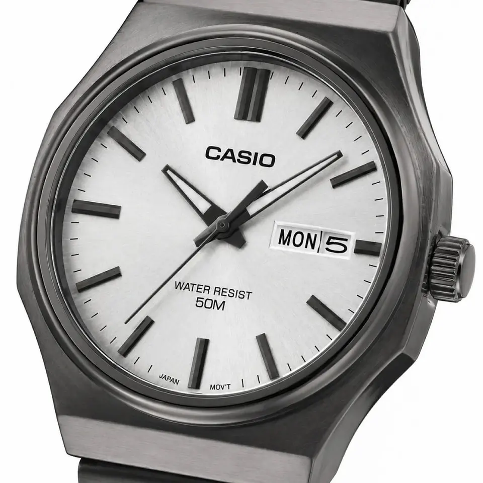 Reloj Analogo Casio MTP-E735B-7AVDF Para Hombre en Acero Color Negro 3