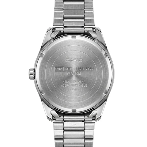 Reloj Analogo Casio MTP-1302DA-7AVDF Para Hombre en Acero Color Plateado