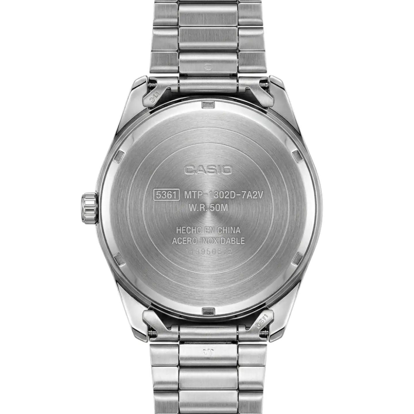 Reloj Analogo Casio MTP-1302DA-7AVDF Para Hombre en Acero Color Plateado 2