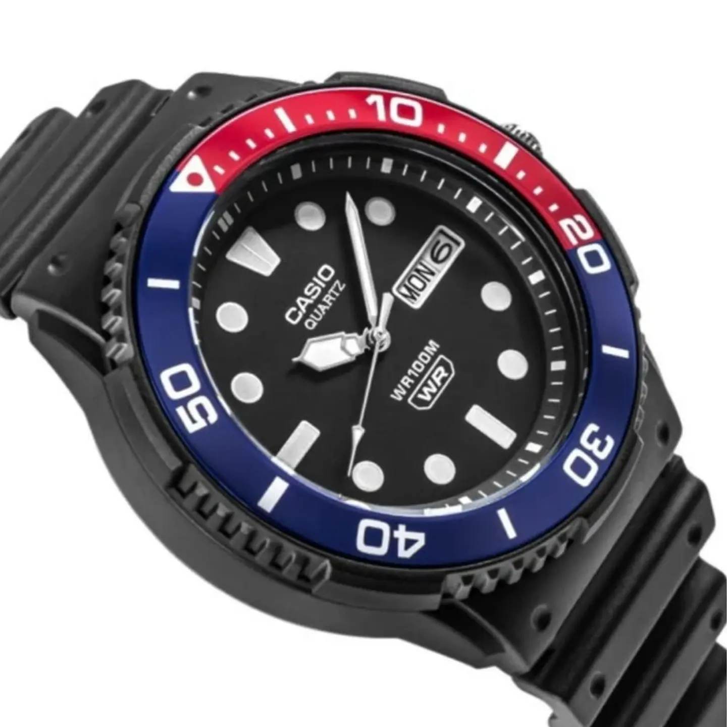 Reloj Analogo Casio MRW-230H-1E2VDF Para Hombre en Resina Color Negro 4