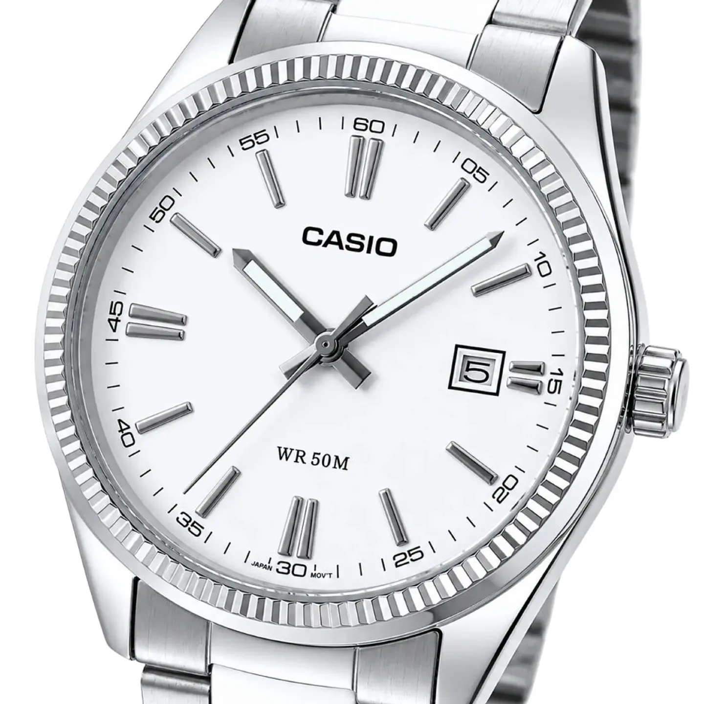 Reloj Analogo Casio MTP-1302DA-7AVDF Para Hombre en Acero Color Plateado 3