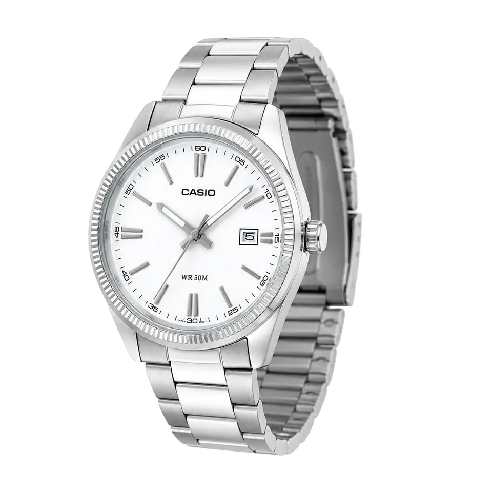 Reloj Analogo Casio MTP-1302DA-7AVDF Para Hombre en Acero Color Plateado 4