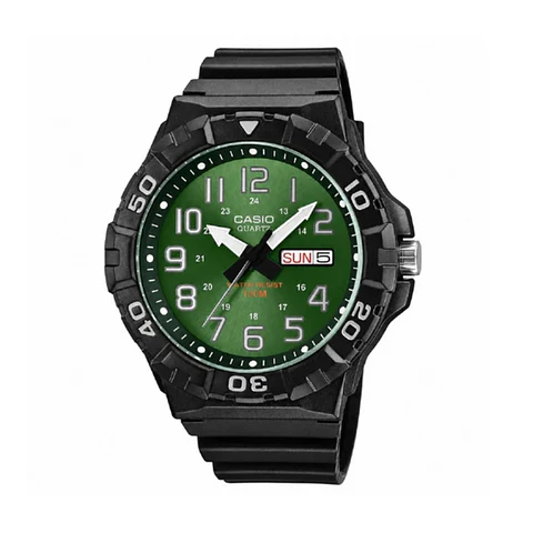 Reloj Analogo Casio MRW-210H-3BVDF Para Hombre en Resina Color Negro