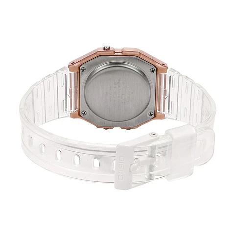 Reloj Digital Casio F-91WS-7A3DF Para Mujer en Acero Color Blanco