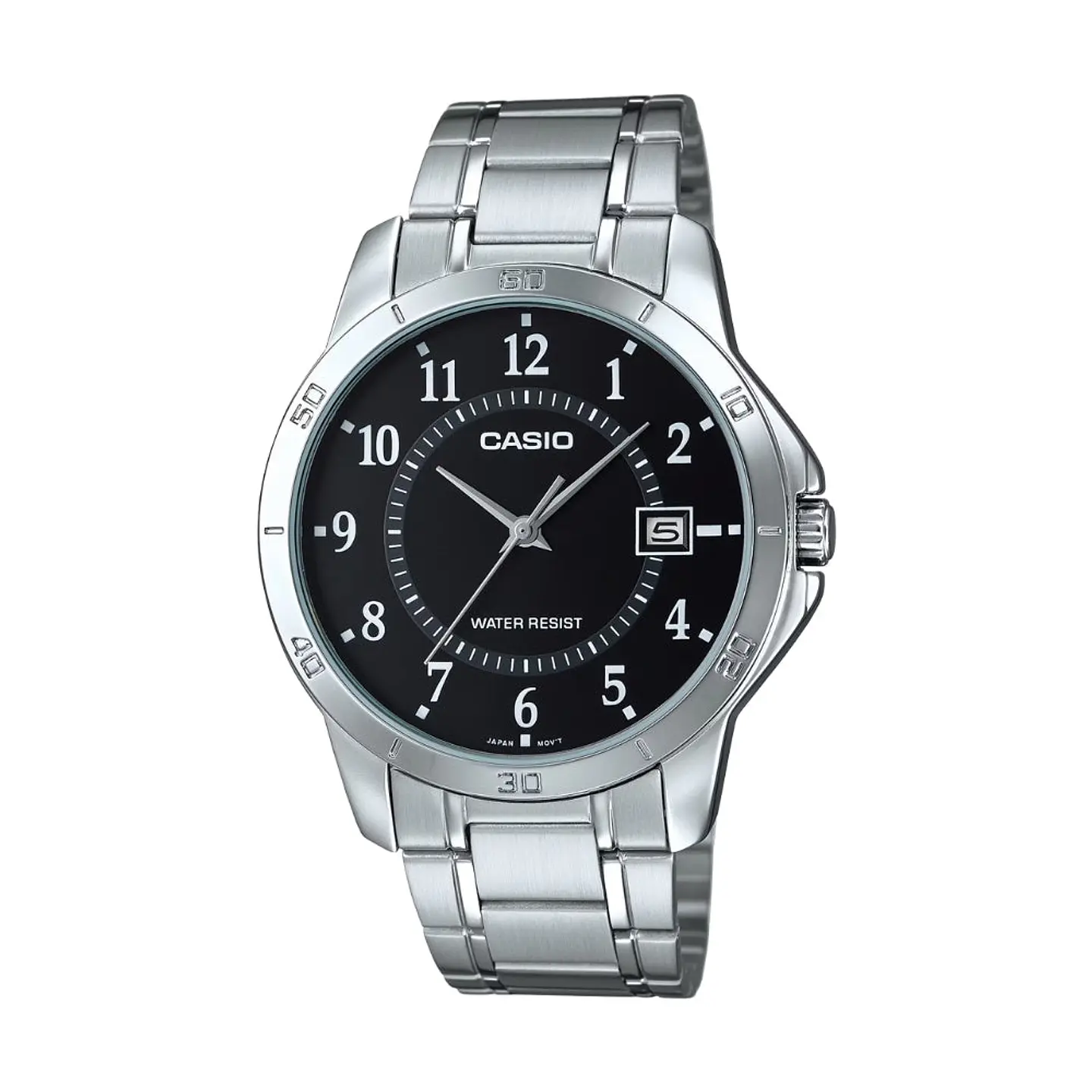 Reloj Analogo Casio MTP_V004D_1B Para Hombre en Acero Color Plateado 1