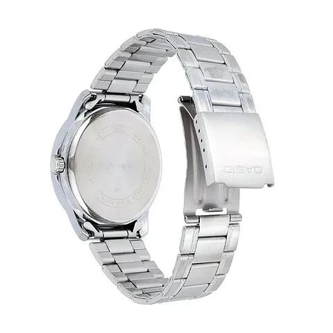 Reloj Analogo Casio MTP_V004D_1B Para Hombre en Acero Color Plateado