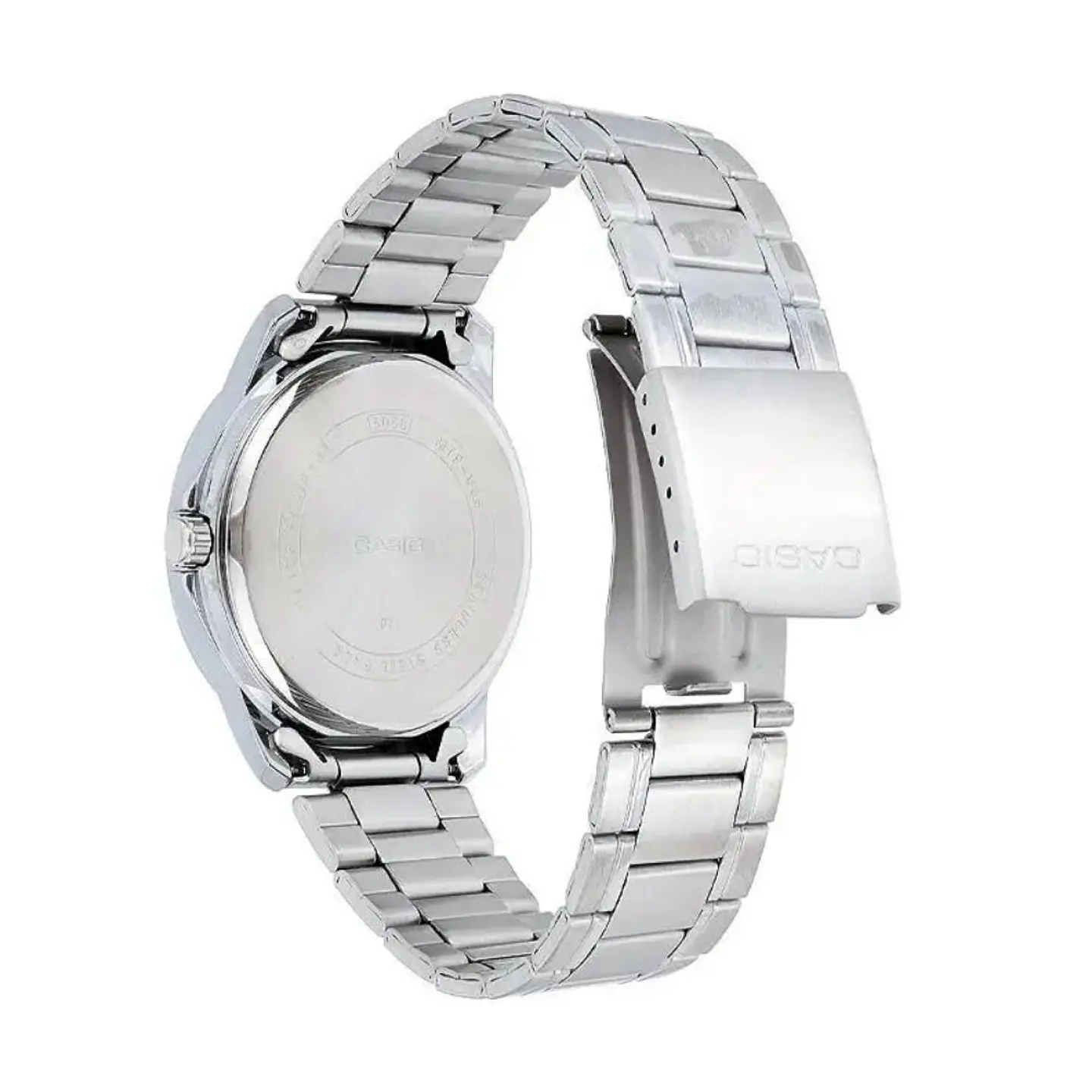 Reloj Analogo Casio MTP_V004D_1B Para Hombre en Acero Color Plateado 2