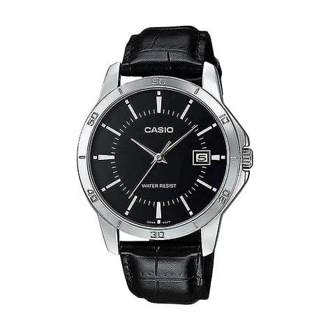 Reloj Analogo Casio MTP_V004L_1A Para Mujer en Acero Color Negro