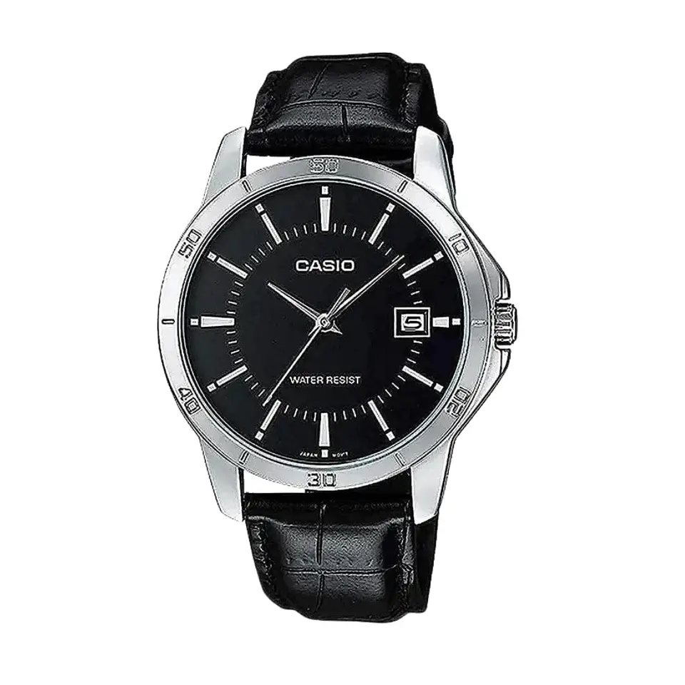 Reloj Analogo Casio MTP_V004L_1A Para Mujer en Acero Color Negro 1