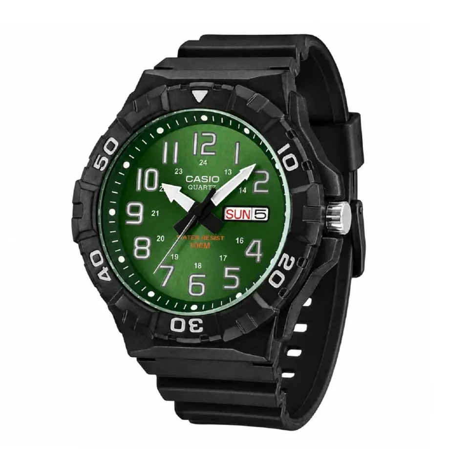 Reloj Analogo Casio MRW-210H-3BVDF Para Hombre en Resina Color Negro 4
