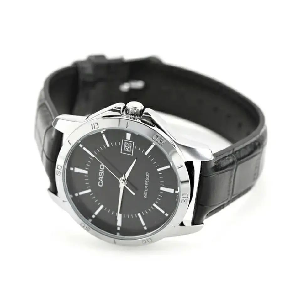 Reloj Analogo Casio MTP_V004L_1A Para Mujer en Acero Color Negro 3