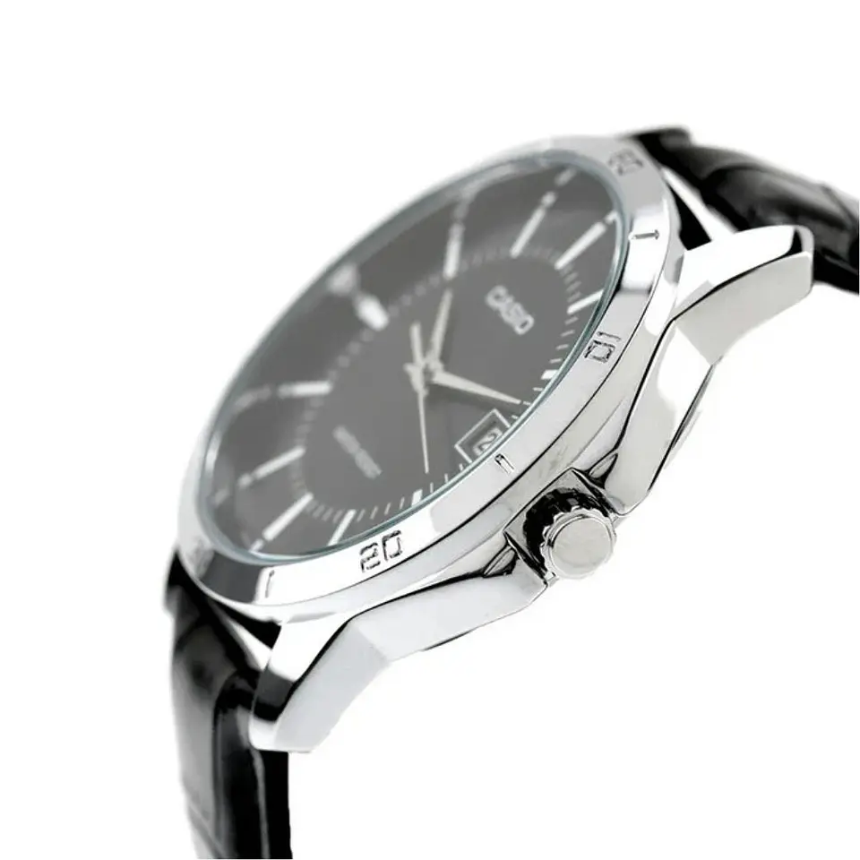 Reloj Analogo Casio MTP_V004L_1A Para Mujer en Acero Color Negro 4