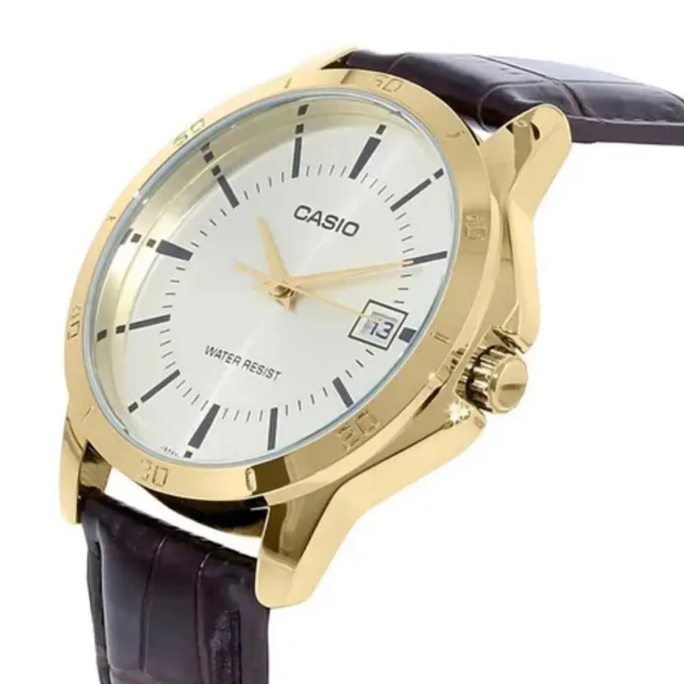 Reloj Analogo Casio MTP_V004GL_9A_ Para Hombre en Acero Color Dorado 3