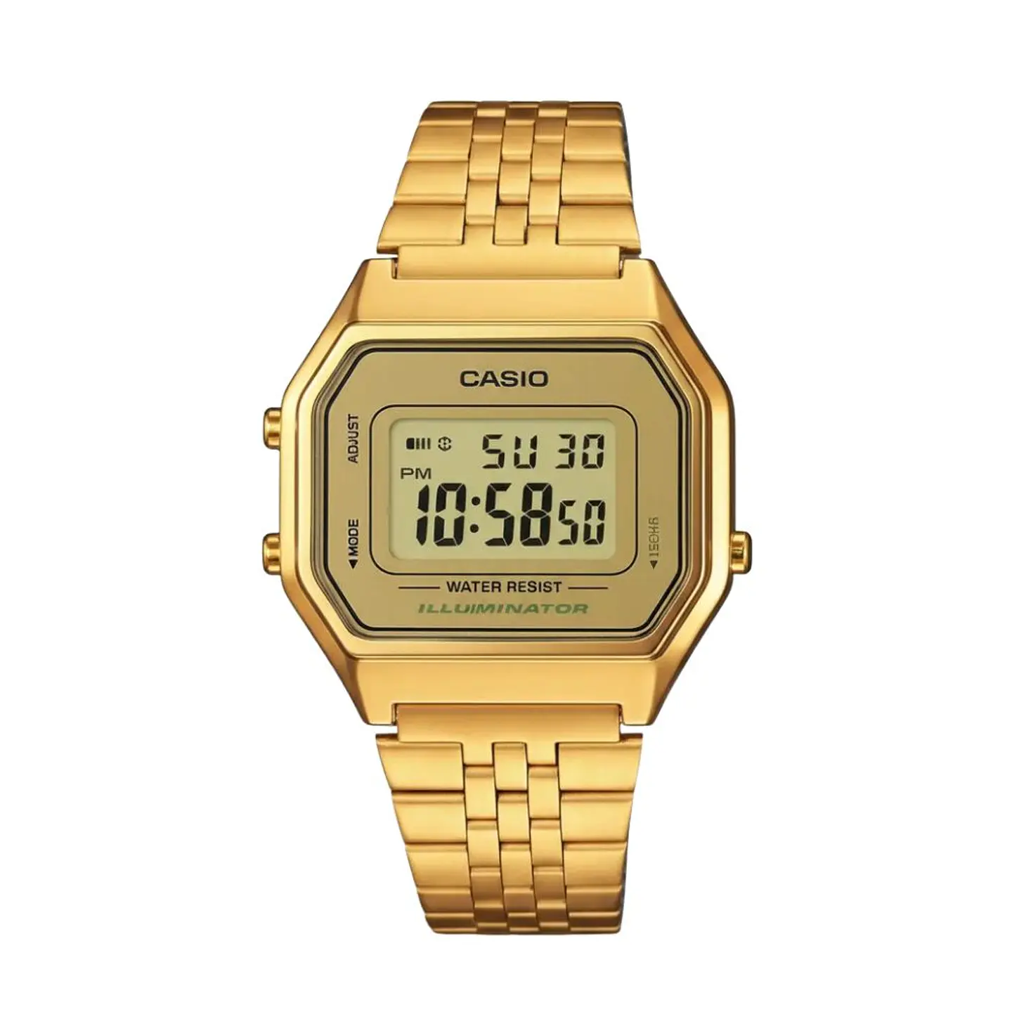 Reloj Digital Casio LA680WGA9BDF Para Mujer en Acero Color Dorado 1