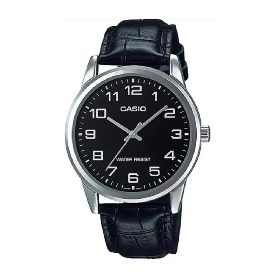 Reloj Analogo Casio MTP_V001L_1B Para Hombre en Acero Color Plateado 1