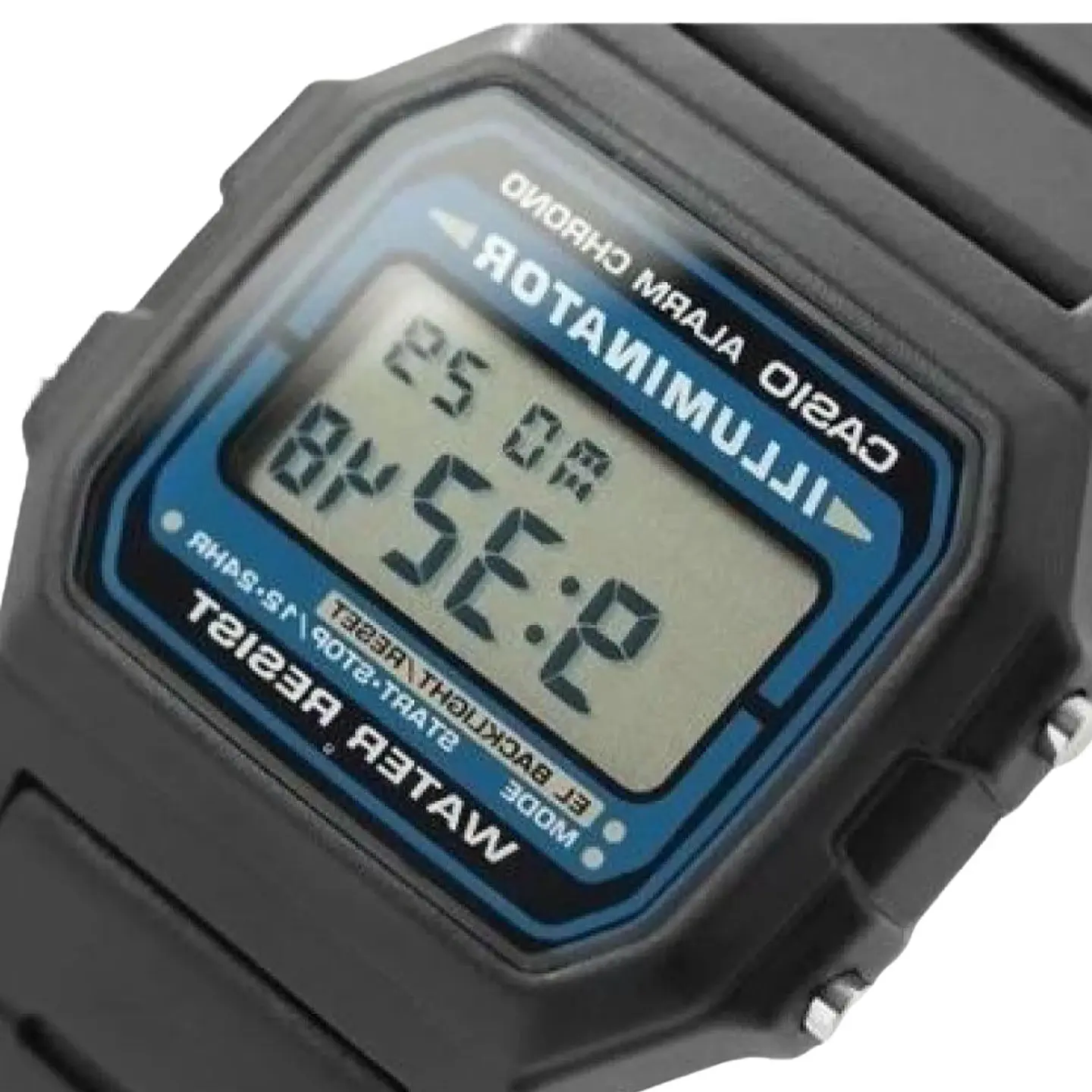 Reloj Digital Casio F-105W-1ADF Para Hombre en Acero Color Negro 4