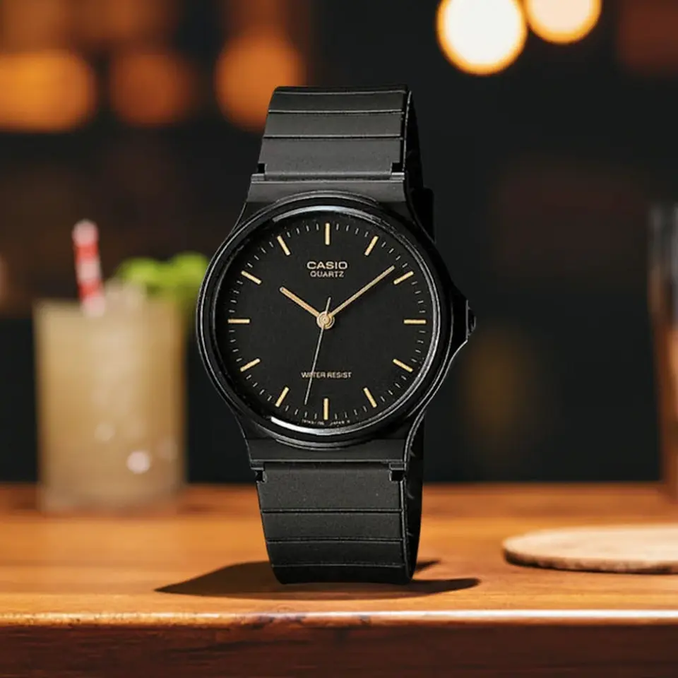 Reloj Analogo Casio MQ24-1ELDF Unisex en Acero Color Negro 5