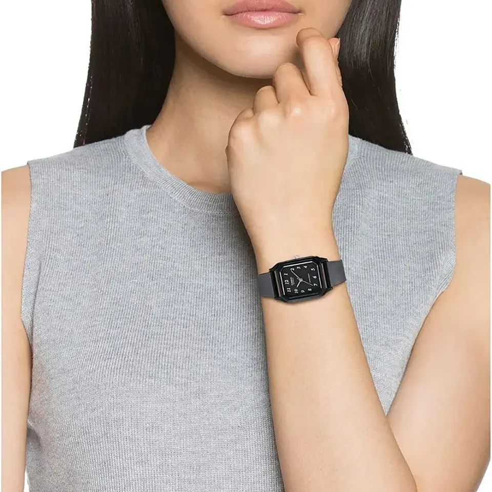 Reloj Digital Casio LQ-142-1BDF Para Mujer en Acero Color Negro 6