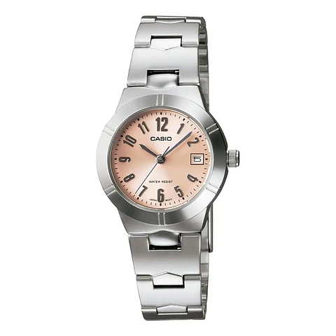 Reloj Analogo Casio LTP_1241D_4A3 Para Mujer en Acero Color Plateado