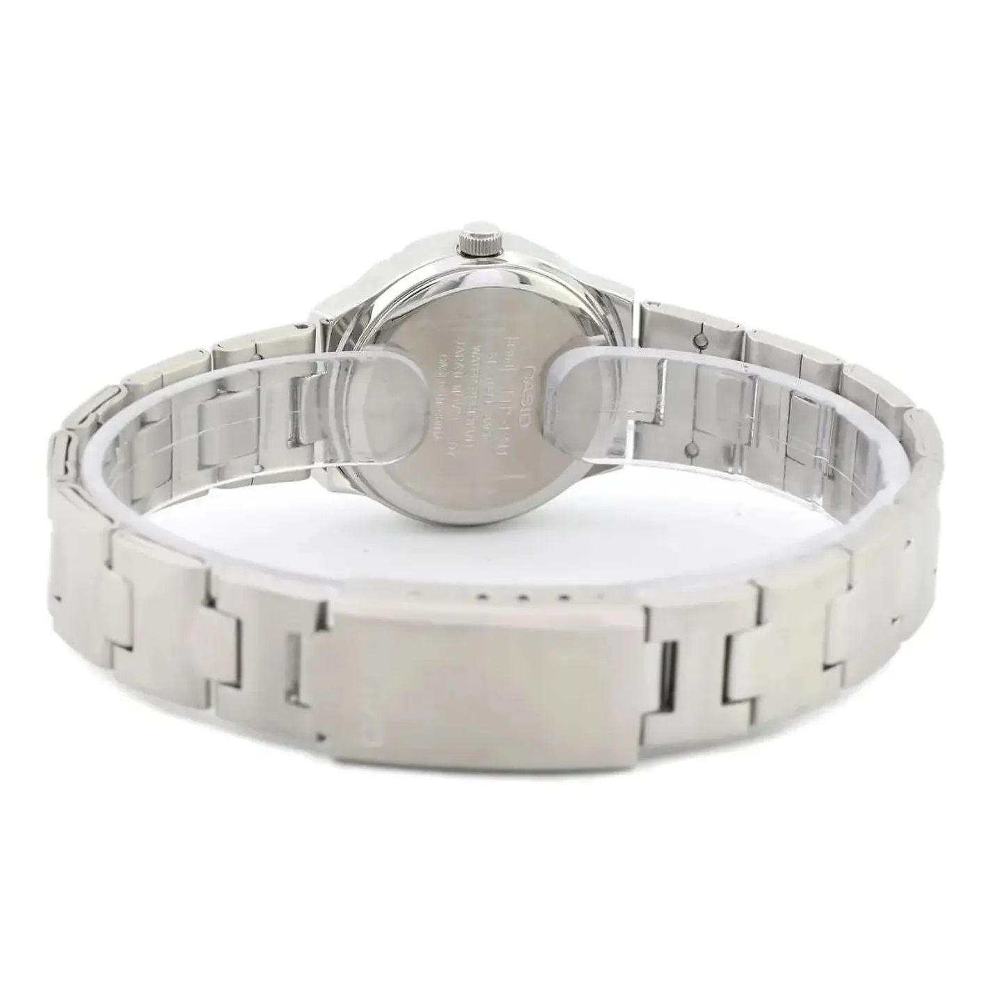 Reloj Analogo Casio LTP_1241D_4A3 Para Mujer en Acero Color Plateado 2