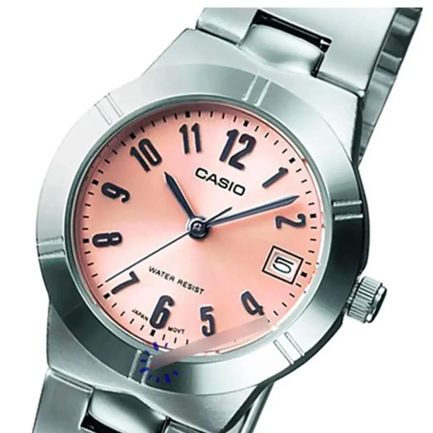Reloj Analogo Casio LTP_1241D_4A3 Para Mujer en Acero Color Plateado 4