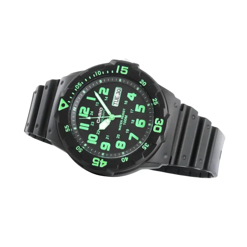 Reloj Analogo Casio MRW_200H_3BV Para Hombre en Resina Color Negro 4
