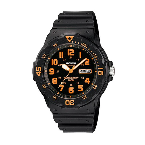 Reloj Analogo Casio MRW_200H_4BV Para Hombre en Resina Color Negro