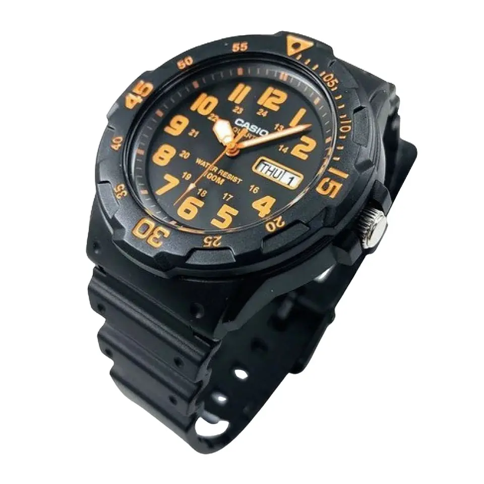 Reloj Analogo Casio MRW_200H_4BV Para Hombre en Resina Color Negro 4