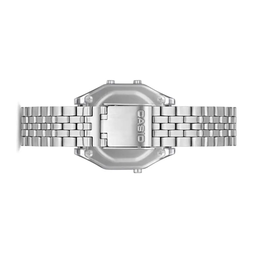 Reloj Digital Casio LA680WA-1DF Para Mujer en Acero Color Plateado 2