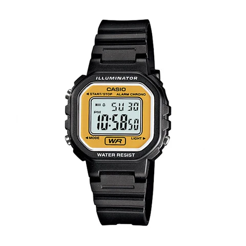 Reloj Digital Casio LA_20WH_9A Unisex en Acero Color Negro