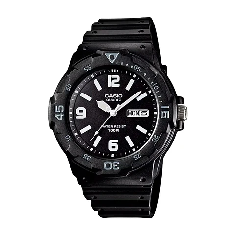 Reloj Analogo Casio MRW_200H_1B2V Para Hombre en Acero Color Negro