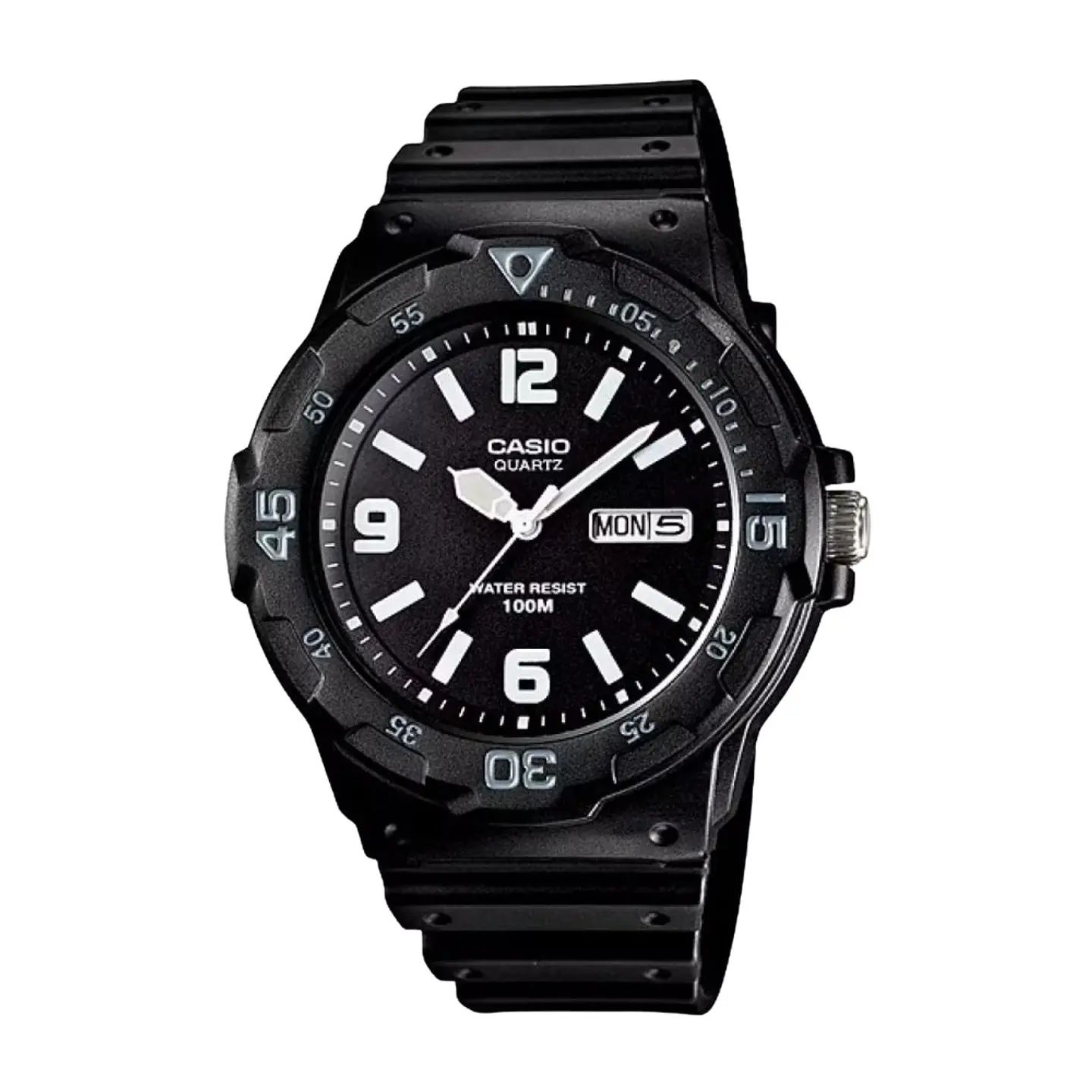 Reloj Analogo Casio MRW_200H_1B2V Para Hombre en Acero Color Negro 1