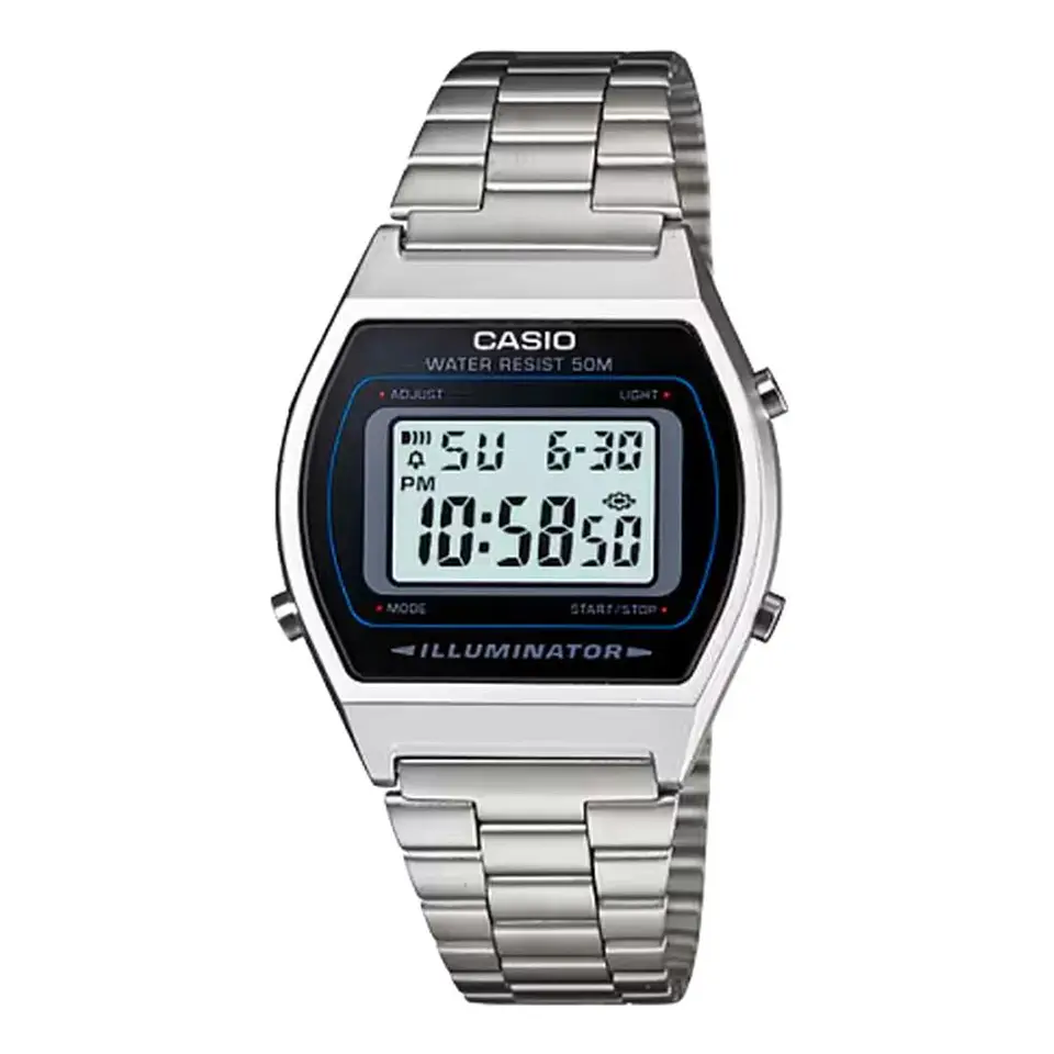 Reloj Digital Casio B640WD_1AV Para Hombre en Acero Color Plateado 1