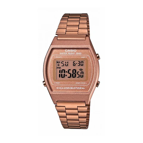 Reloj Digital Casio B640WC_5A Para Mujer en Acero Color Rosado