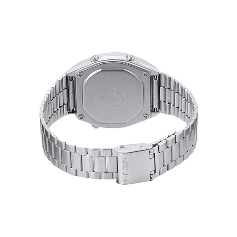 Reloj Digital Casio B640WD_1AV Para Hombre en Acero Color Plateado
