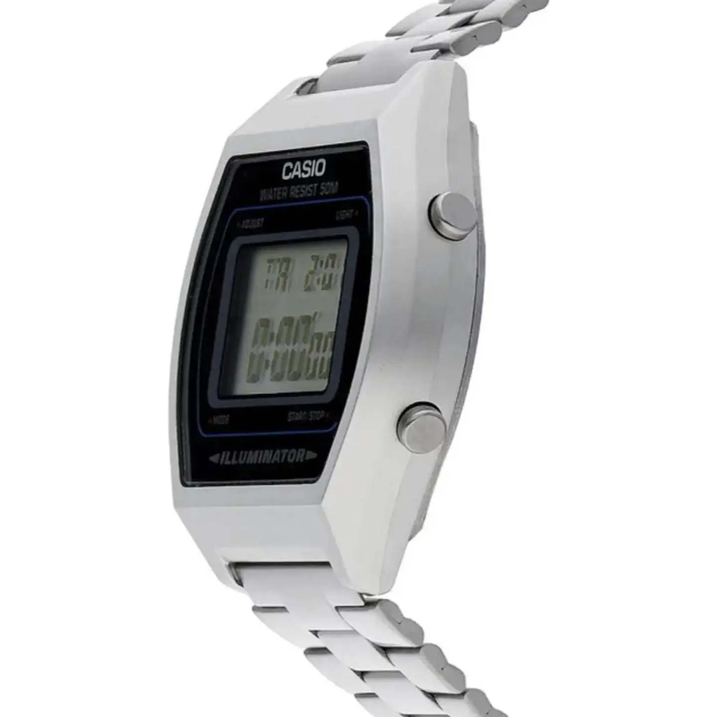 Reloj Digital Casio B640WD_1AV Para Hombre en Acero Color Plateado 3