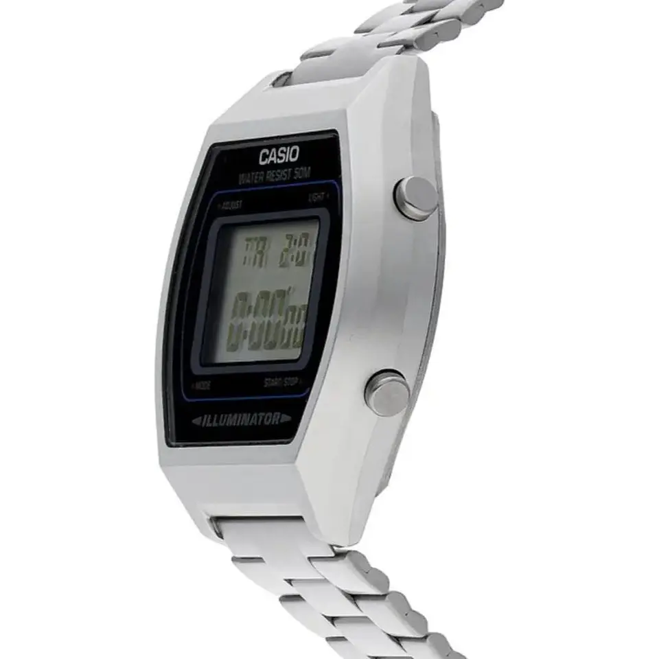Reloj Digital Casio B640WD_1AV Para Hombre en Acero Color Plateado 3